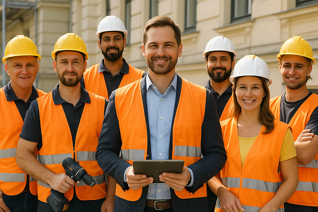 KDV Bau team on site